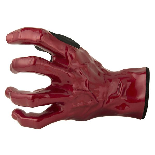 Guitar Grip Male Hand Red Metallic Left