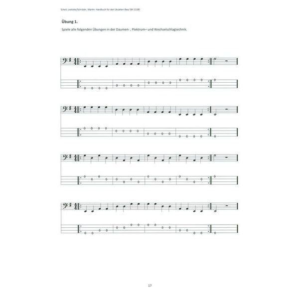 Schell Music Handbuch Ukulelen-Bass