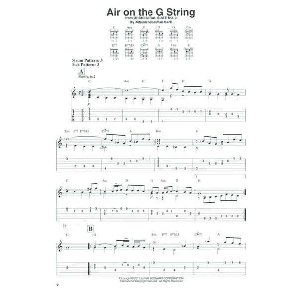 Hal Leonard J. S. Bach For Easy Guitar
