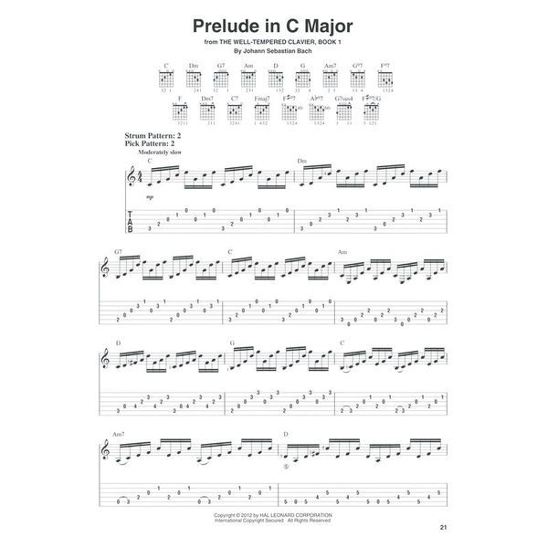 Hal Leonard J. S. Bach For Easy Guitar