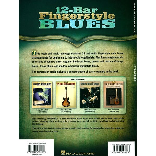Hal Leonard Dave Rubin 12-Bar Fingerstyle