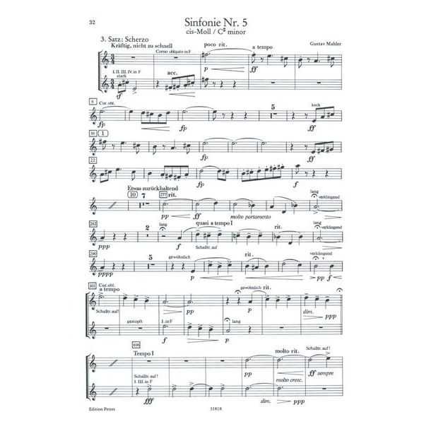 Edition Peters Orchester Probe Horn