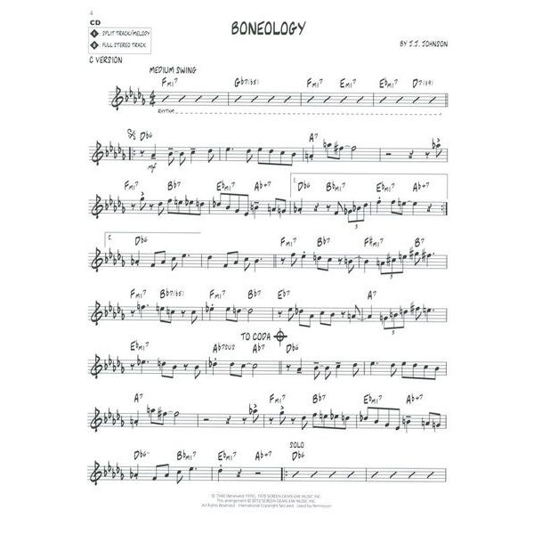 Hal Leonard Jazz Play-Along J.J.Johnson
