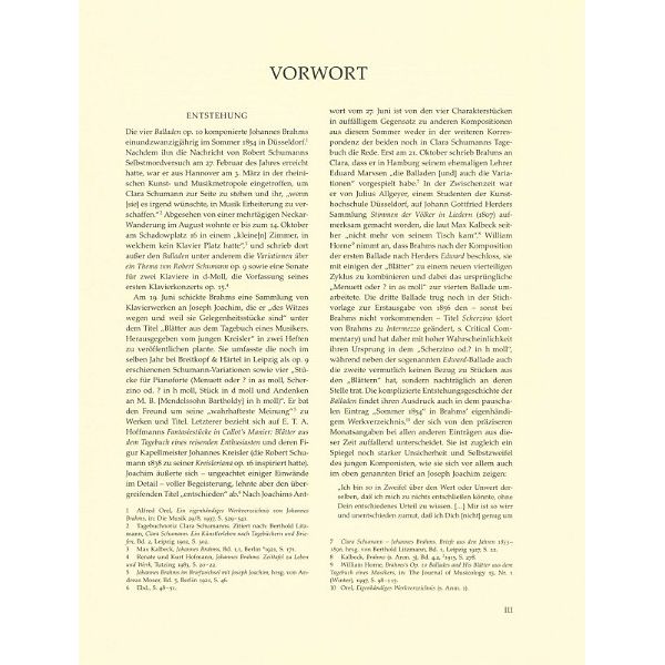 Bärenreiter Brahms Balladen op.10