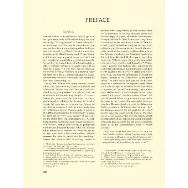 Bärenreiter Brahms Balladen op.10