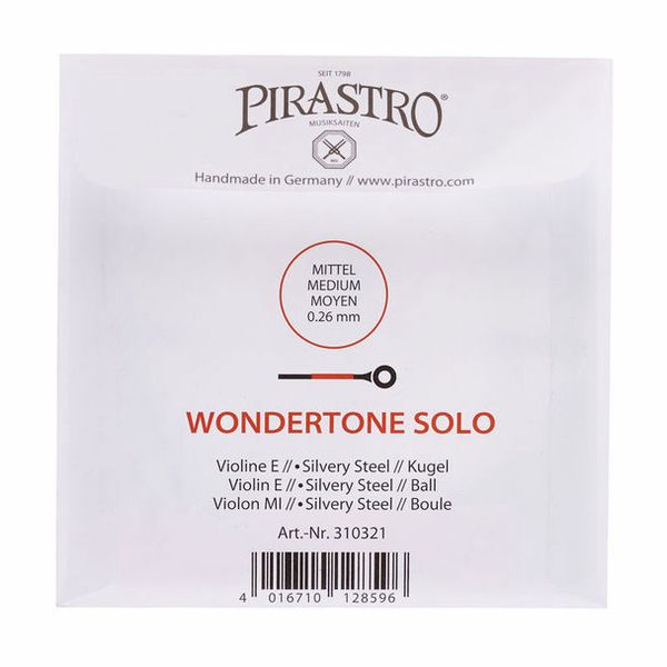 Pirastro Wondertone Solo E Vn BE