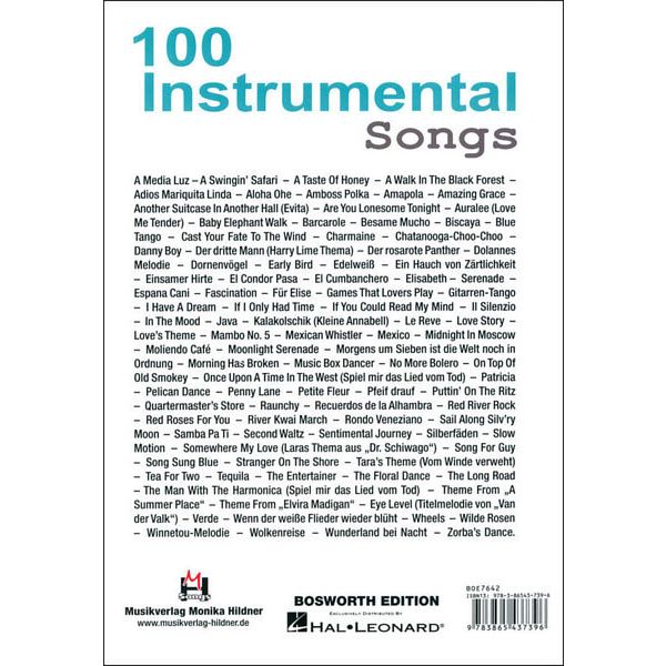 Bosworth 100 Instrumental Songs