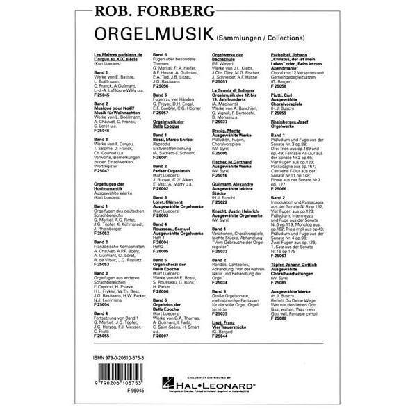 Robert Forberg Musikverlag Entrée und Sortie