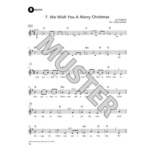Schott Hobby Weihnachtsmelodien A-Sax