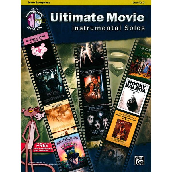 Alfred Music Publishing Ultimate Movie Solos T-Sax