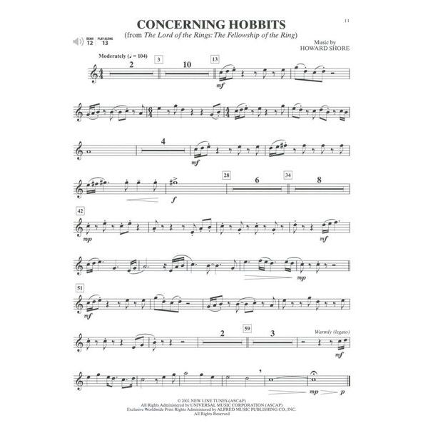 Alfred Music Publishing Ultimate Movie Solos T-Sax