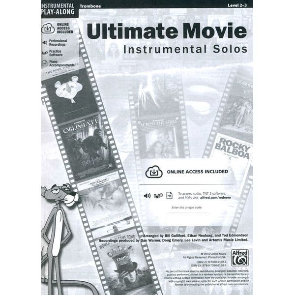 Alfred Music Publishing Ultimate Movie Solos Trombone