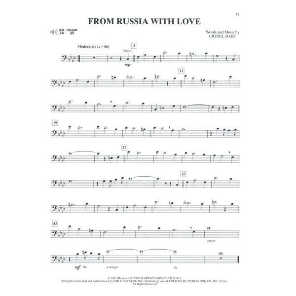 Alfred Music Publishing Ultimate Movie Solos Trombone