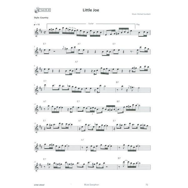 Artist Ahead Musikverlag Die Schule für Blues-Saxophon