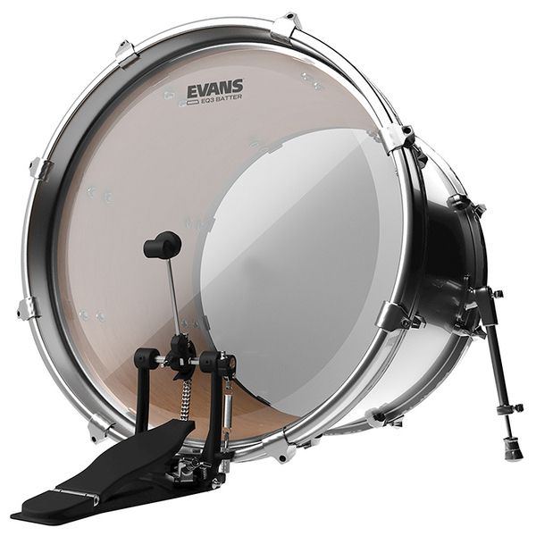 Evans 18" EQ3 Bass Drum Frosted
