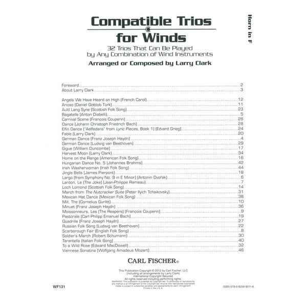 Carl Fischer Compatible Trios Horn