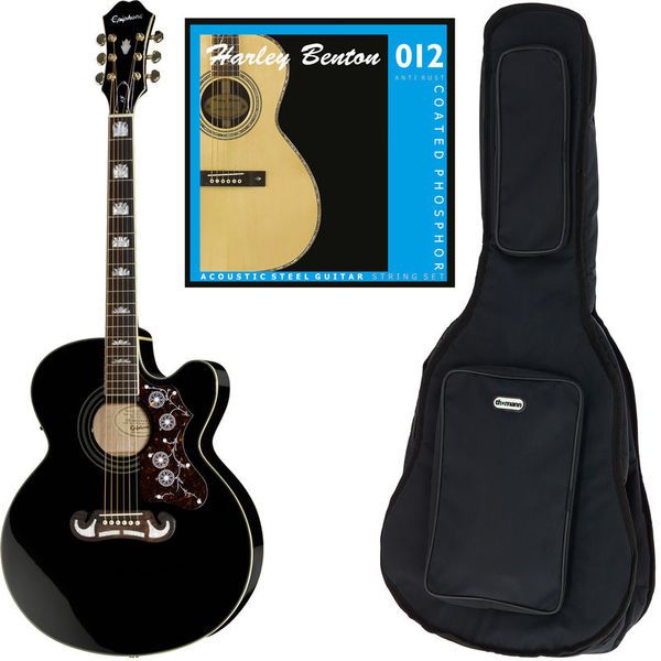 Epiphone J-200 EC BK Bundle – Thomann Elláda