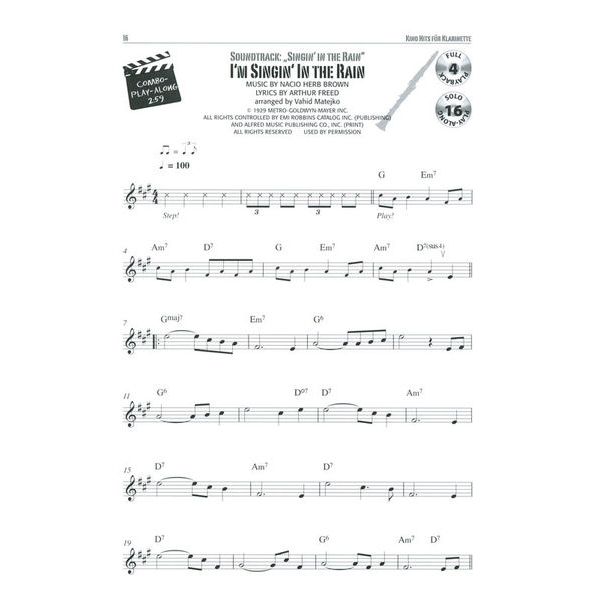 Alfred Music Publishing Kino Hits Clarinet