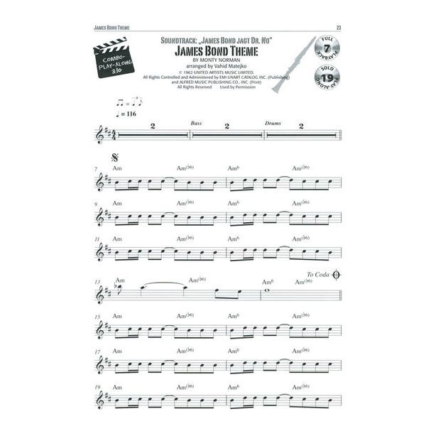 Alfred Music Publishing Kino Hits Clarinet
