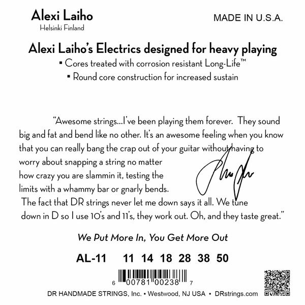 DR Strings Alexi Laiho Signature AL-11