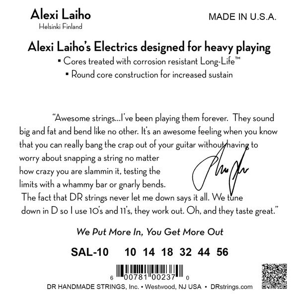 DR Strings Alexi Laiho Signature SAL-10