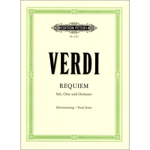 Edition Peters Verdi Requiem