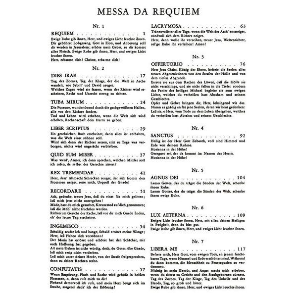 Edition Peters Verdi Requiem