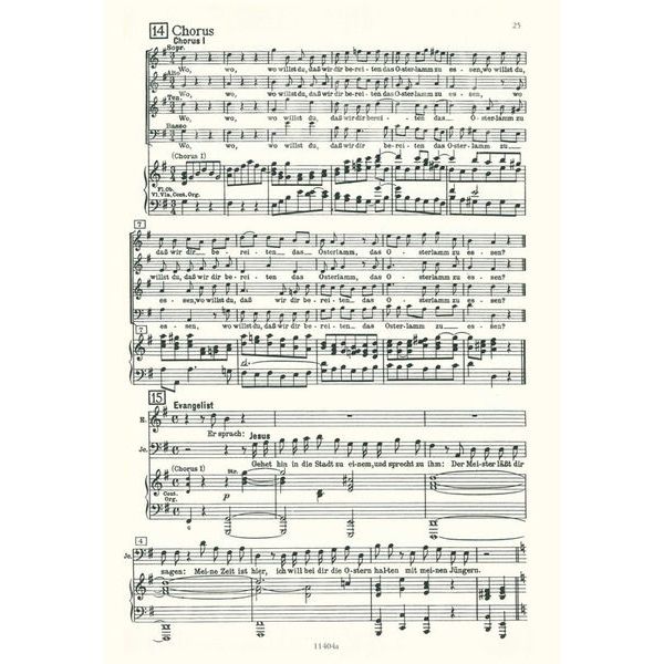 Edition Peters Bach Matthäus-Passion BWV 244