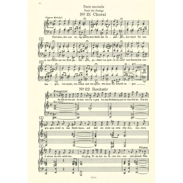 Edition Peters Bach Johannes-Passion BWV 245