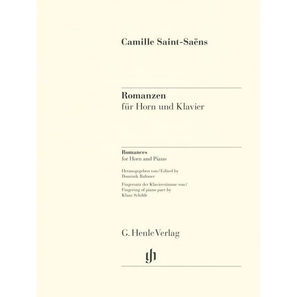 Henle Verlag Saint-Saëns Romances Horn