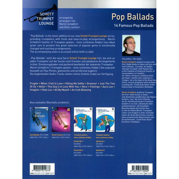 Schott Pop Ballads Trumpet