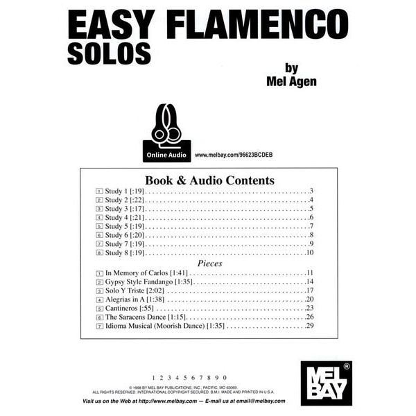 Mel Bay Easy Flamenco Solos