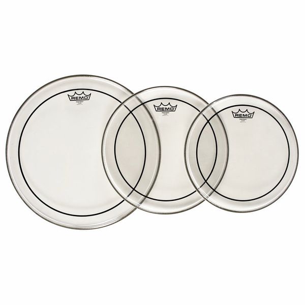 Peau De Batterie Remo Pinstripe 18" Transparente - Pour Grosse Caisse - Son Puissant Avec Court Sustain - Idéale Rock, Métal, Pop