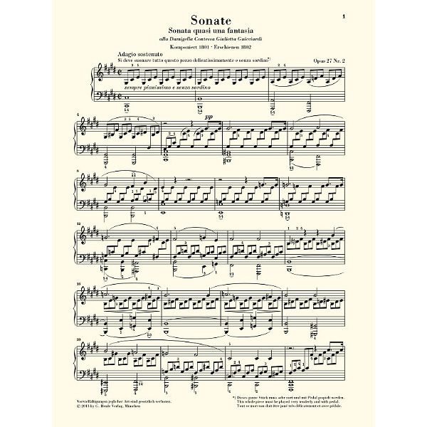 Henle Verlag Beethoven Mondscheinsonate