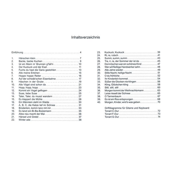 Siebenhüner Musikverlag Kinderlieder