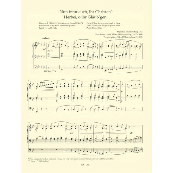 Bärenreiter Sonntagsorgel 3