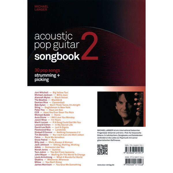 Edition Dux Acoustic Pop Guitar Songbook 2