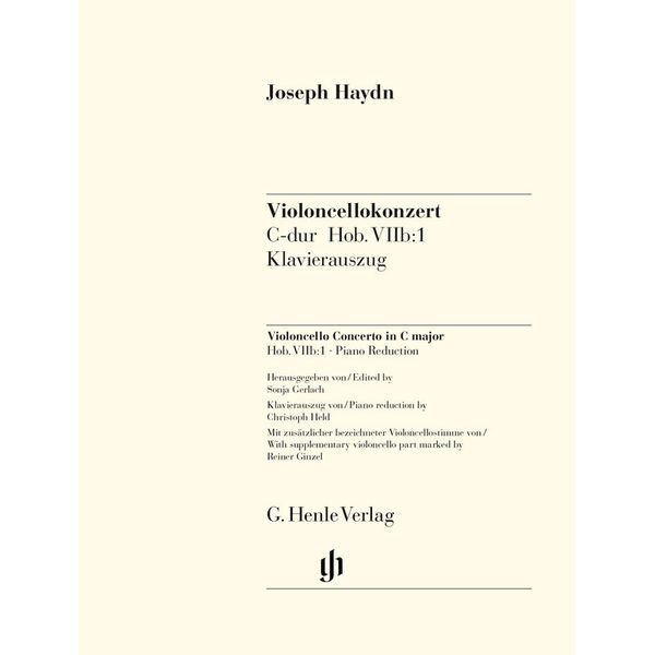 Henle Verlag Haydn Violoncello Concerto C