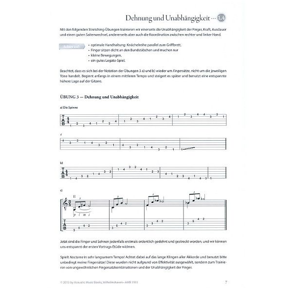Acoustic Music Books Mein tägliches Warming -Up