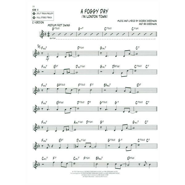 Hal Leonard Jazz Play-Along Gershwin