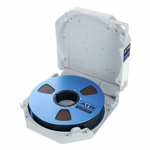 ATR Magnetics Master Tape 1/2 Empty 10.5 NAB Metal Reel Cardboard Box -  Blue - Vintage King