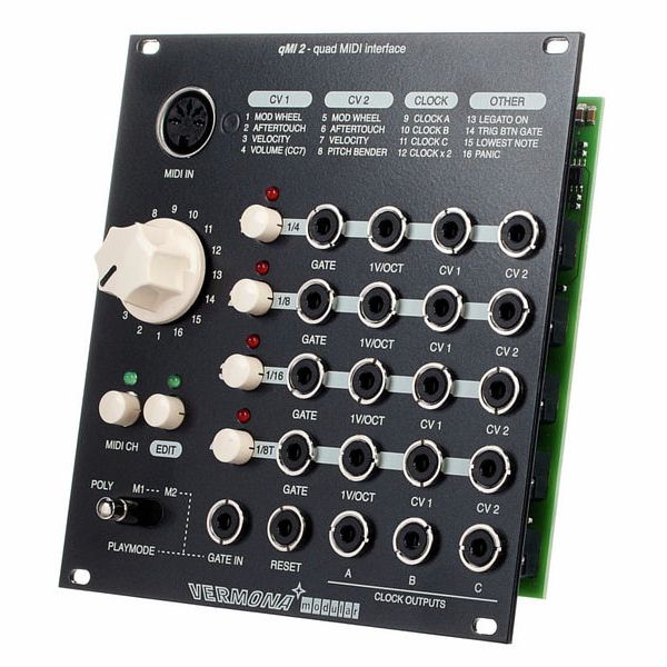 Vermona Modular qMI2 - quad Midi interface