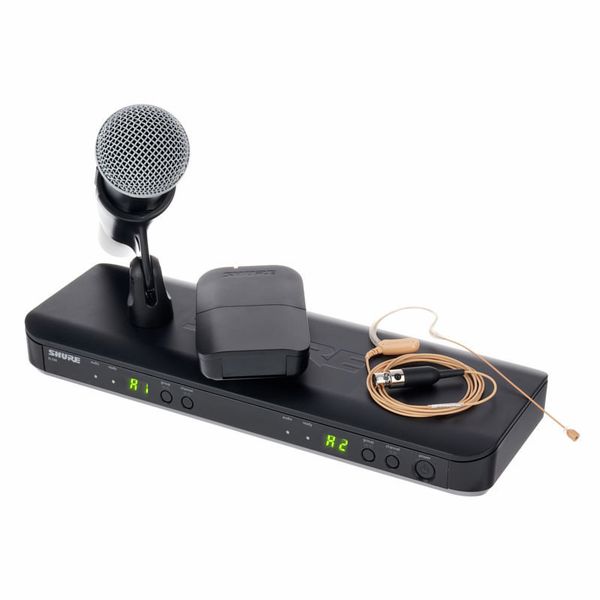 Microphone sans fil portable Shure SH-588D,avec deux microphones