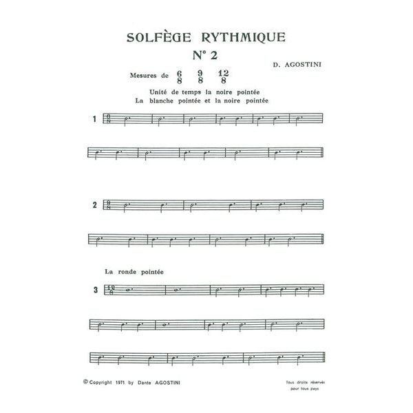 Dante Agostini Solfège Rhythmique 2