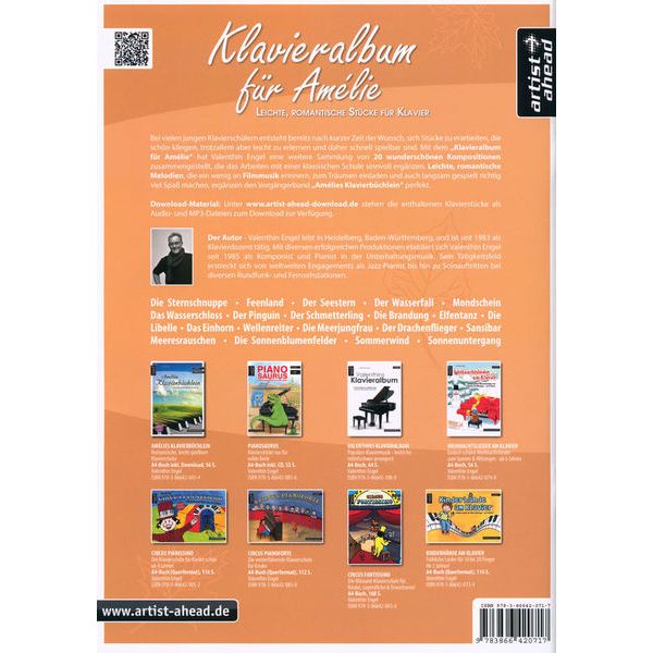 Artist Ahead Musikverlag Klavieralbum für Amélie
