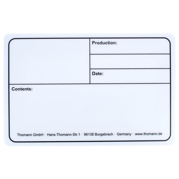 Stairville Tourlabel 290x190mm White