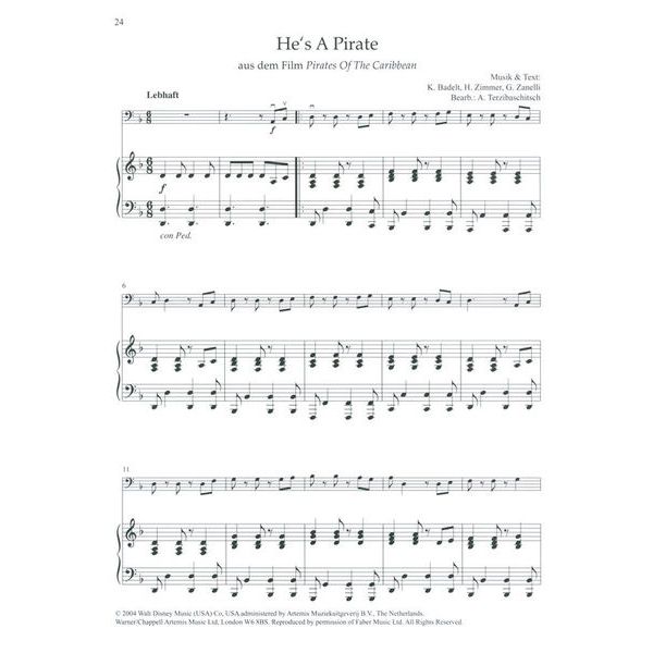 Holzschuh Verlag Wunschmelodien Cello/Piano