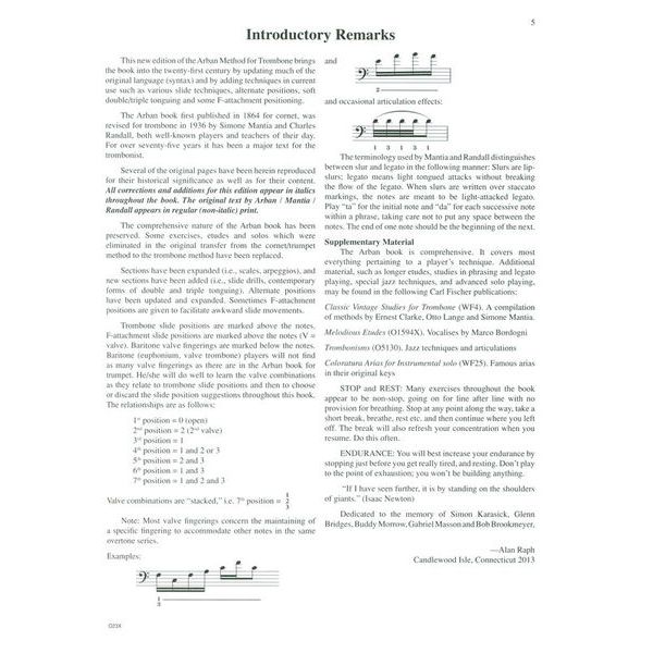 Carl Fischer Arban Method for Trombone