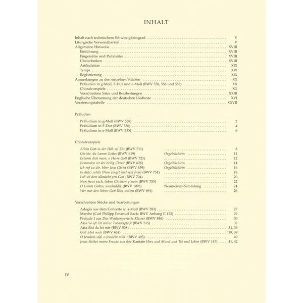 Bärenreiter An Easy Bach Organ Album