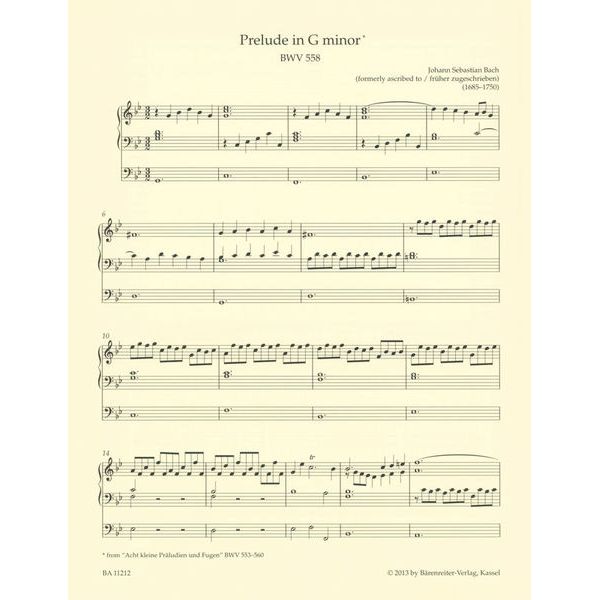 Bärenreiter An Easy Bach Organ Album